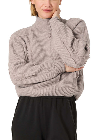 18-10276-00-9148 2006 | Fray Mock Neck Pullover